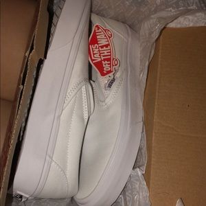Womens slip on white vans
